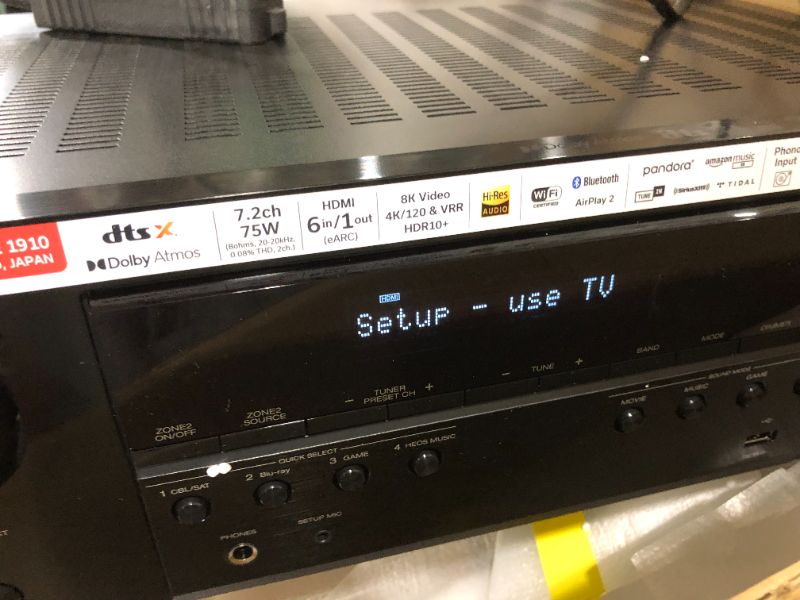 Photo 4 of Denon AVR-S760H 7.2-Channel Home Theater AV Receiver 8K Video Ultra HD 4K/120 - (New 2021)
