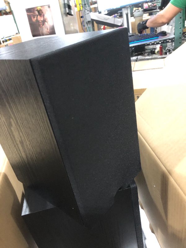 Photo 2 of Klipsch Synergy Black Label B-100 Bookshelf Speaker Pair with Proprietary Horn Technology, a 4” High-Output Woofer and a Dynamic .75” Tweeter for Surrounds or Front Speakers in Black
