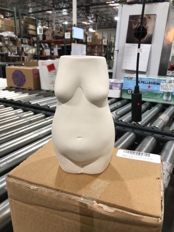 Photo 2 of Body Flower Vase, 6.3" Tall Female Body Ceramic Vase for Decor, Modern Boho Art Vase Flower Arrangement Creative Vase for Home Office Decoration(Beige)
