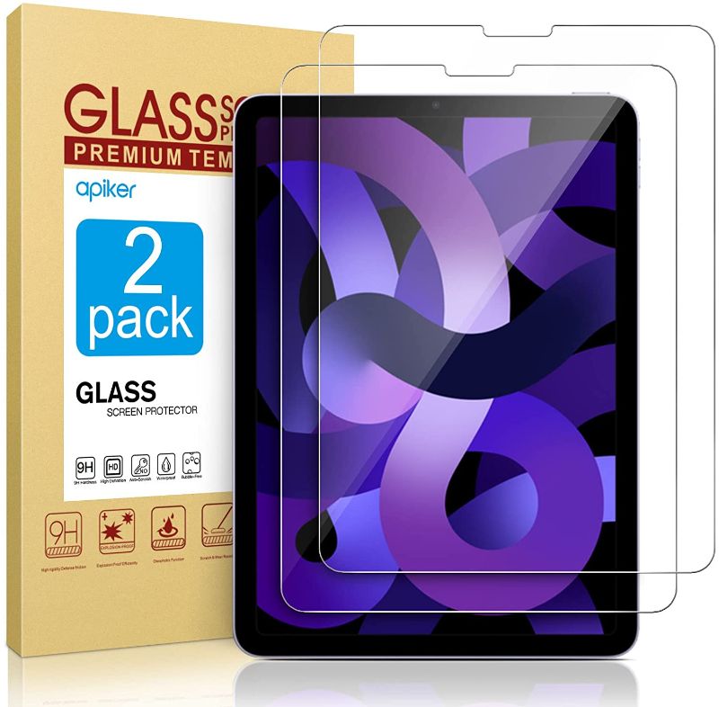 Photo 1 of apiker 2 Pack Tempered Glass Screen Protector Compatible with iPad Pro 12.9 inch
