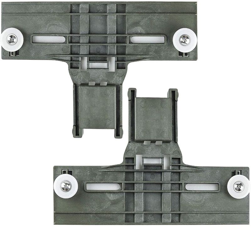 Photo 1 of W10350376 Upgraded Dishwasher Top Rack Adjuster Compatible with Whirlpool & W10508950 Dishwasher Upper Dishrack Slide Rail Stop Clip & W10082853 Dishwasher Tine Pivot Clip
