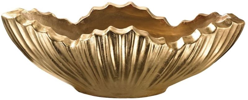 Photo 1 of DIMOND HOME 166-015 Poppy Planter - Gold, Gold Leaf
