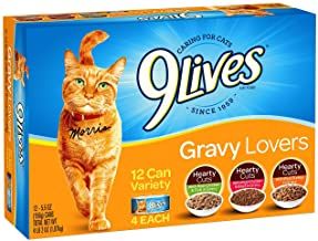 Photo 1 of 9Lives Gravy Favorites Wet Cat Food Variety Pack, 5.5 Ounce (Pack of 12) EXP. MAR 05 2022