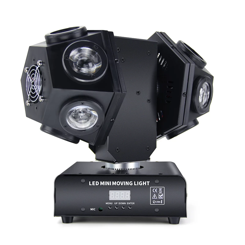 Photo 1 of  LED 12 double Arm moving Heads Football RGBW 4 IN 1 Full Color Beam Stage Lamp for Wedding Bar
