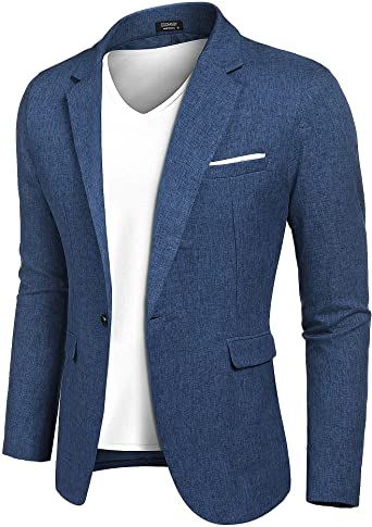 Photo 1 of COOFANDY Men's Casual Suit Blazer Jackets Lightweight Sports Coats One Button SIZE SMALL 