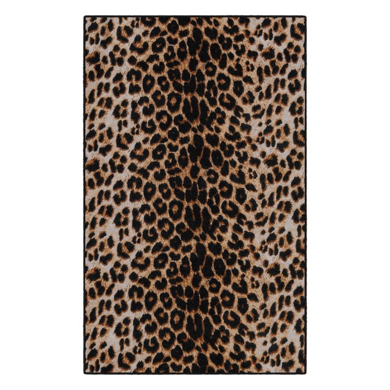 Photo 1 of Brumlow Mills Leopard Print Rug, Multi, 30X46 INCHES 
