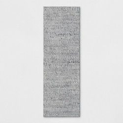 Photo 1 of 2'3"x7' Chunky Knit Wool Woven Rug Gray - Project 62 , Size: 2'3"x7'
