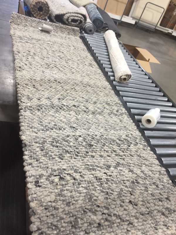 Photo 2 of 2'3"x7' Chunky Knit Wool Woven Rug Gray - Project 62 , Size: 2'3"x7'
