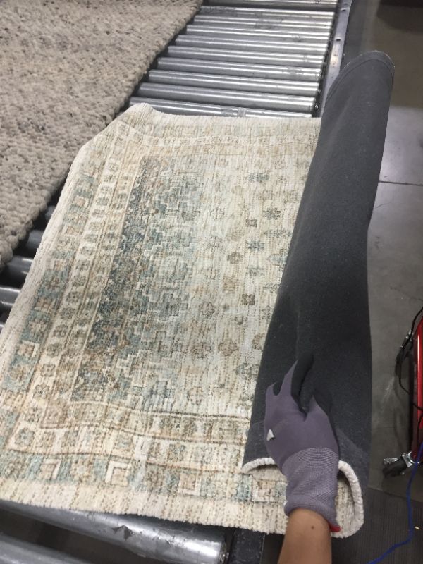 Photo 1 of 3'x5' Light Distressed Diamond Persian Style Rug Neutral - Threshold™ Designed with Studio McGee
