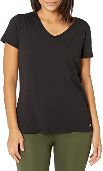 Photo 1 of Amazon Essentials Women's Tech Stretch Short-Sleeve V-Neck T-Shirt XL 