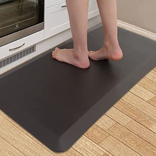 Photo 1 of Anti Fatigue Mat,3/4 Inch Thick Kitchen Mat,Comfortable Padded Floor Mats for Standing Work Desk,Comfort at Home,Office,Garage, Waterproof, Oil-Proof and Easy to Clean?20" x 39" Brown?