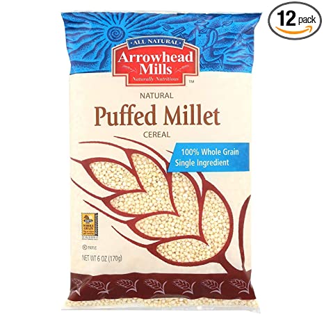 Photo 1 of  12 per case. Arrowhead Mills Puffed Millet Cold Cereal, 6 Ounce 
BB JAN 04 2022