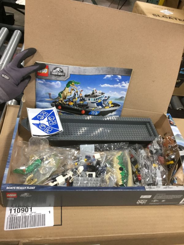 Photo 2 of LEGO Jurassic World Baryonyx Dinosaur Boat Escape 76942 Building Kit; Cool Toy Playset for Creative Kids; New 2021 (308 Pieces)
