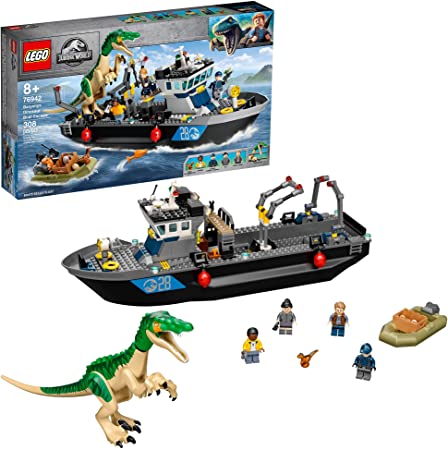 Photo 1 of LEGO Jurassic World Baryonyx Dinosaur Boat Escape 76942 Building Kit; Cool Toy Playset for Creative Kids; New 2021 (308 Pieces)
