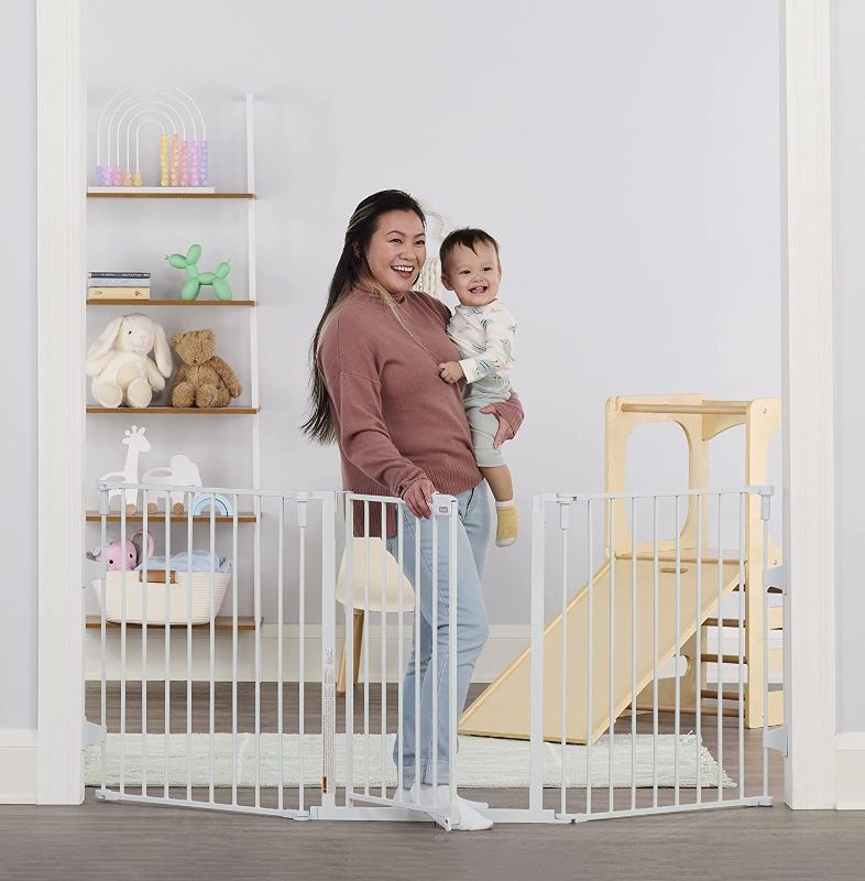 Photo 1 of Regalo 76 Inch Super Wide Configurable Baby Gate, 3-Panel, Includes Wall Mounts and Hardware

