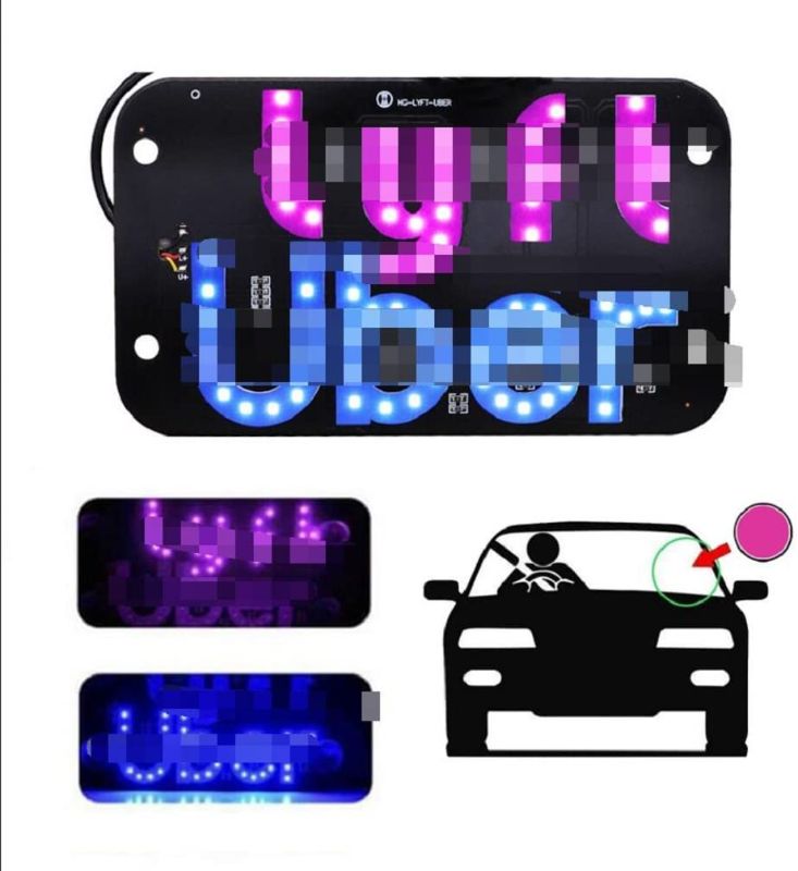 Photo 1 of Store Signs USB Plug Led Car Sign Decor with Bright lights -Message Soft Screen Scrolling Texts Led Light Sign for Car, Shop, Store, Entrance
