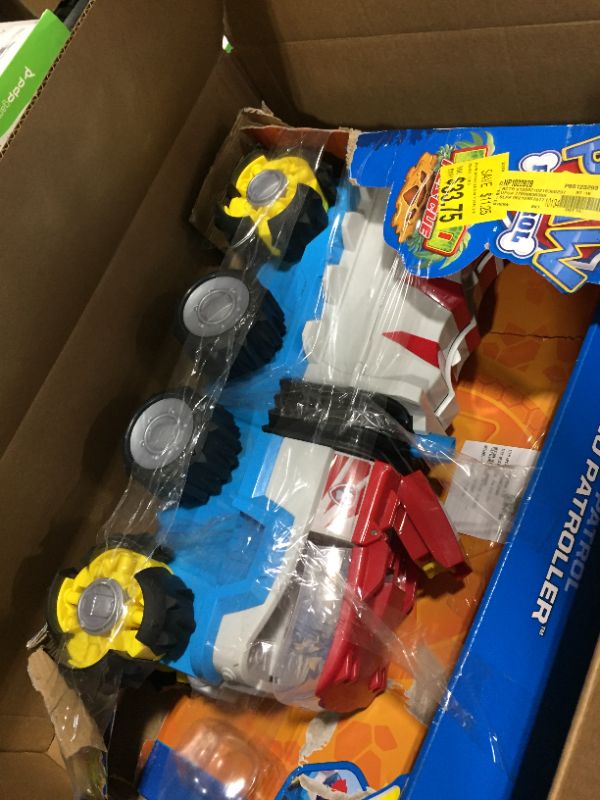 Photo 2 of PAW Patrol Dino Rescue Dino Patroller Motorized Team Vehicle with Exclusive Chase and T. Rex Figures
