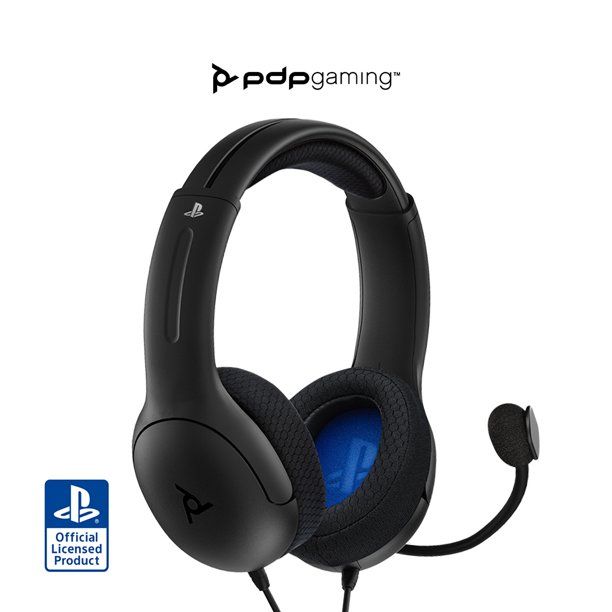 Photo 1 of PDP Gaming LVL40 Wired Stereo Gaming Headset with Noise Cancelling Microphone: Black - PlayStation 5, PlayStation 4, PC
