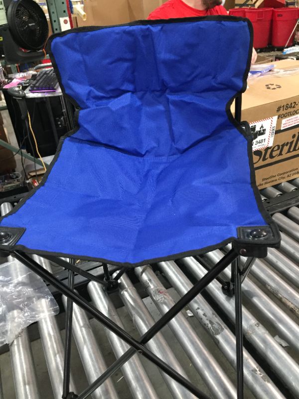 Photo 1 of 26" blue collapsible folding chair 