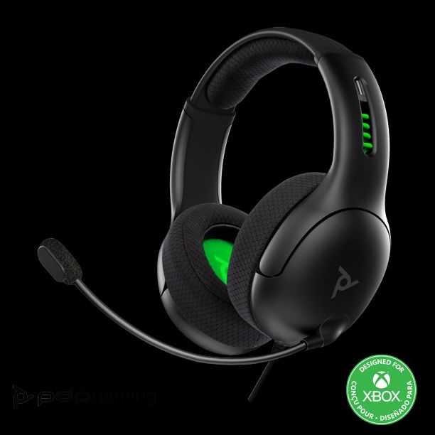 Photo 1 of **PACK OF TWO** PDP 048-124-NA-BK Gaming LVL50 Wired Stereo Headset for Xbox One - BLACK
