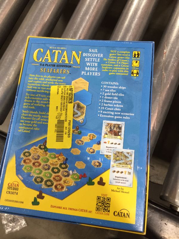 Photo 3 of Catan Seafarers Board Game Extension Allowing a Total of 5 to 6 Players for The Catan Seafarer Expansion | Board Game for Adults and Family | Adventure Board Game | Made by Catan Studio
