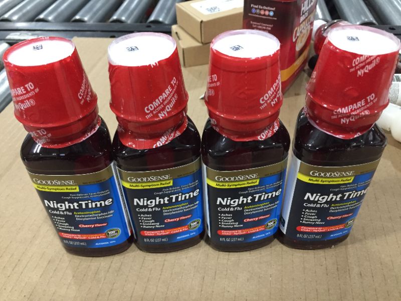 Photo 1 of **PACK OF 4** GoodSense NightTime Cold and Flu Relief, exp: 6.2022