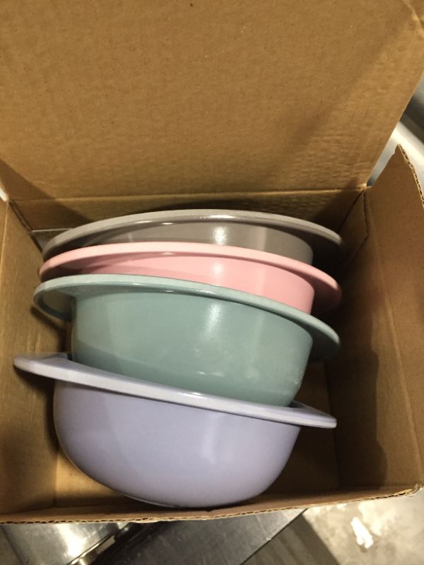 Photo 1 of 4pcs Bamboo Kids Bowls for Baby Feeding, Toddler Snack Bowls, Tableware for Baby Toddler Kids Bamboo Toddler Dishes & Dinnerware Sets
