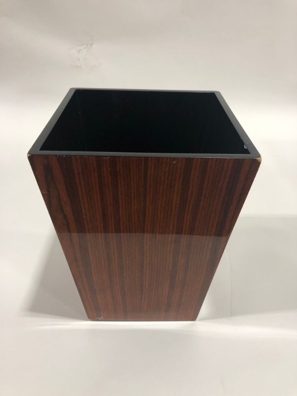 Photo 1 of 5 PACK!!! DARK WOOD TRASH CAN 12H x 9W INCHES