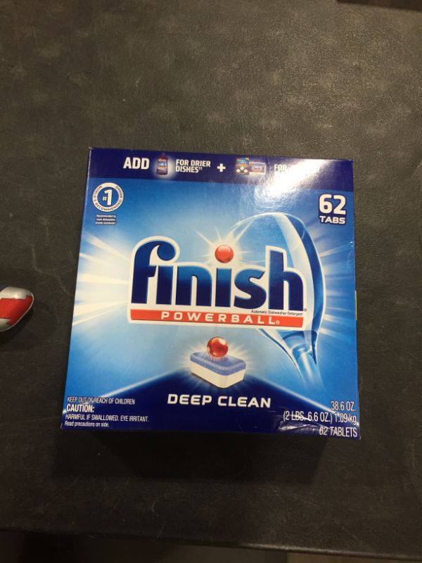 Photo 2 of 62 COUNT Finish Powerball Tabs Dishwasher Detergent - Fresh Scent
