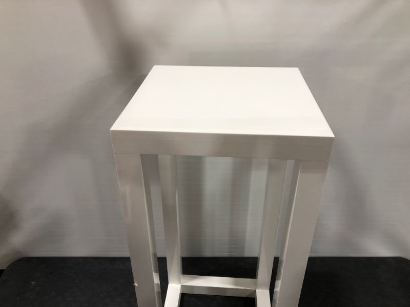 Photo 1 of 16L x 16W X 36H INCHES WHITE WOOD NIGHTSTAND