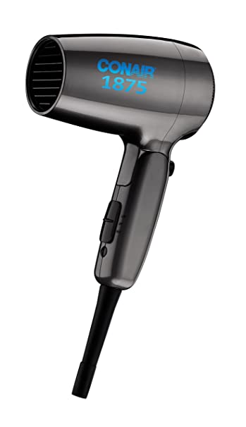 Photo 1 of Conair 1875 Watt Compact Dual Voltage Travel Hair Dryer with Folding Handle
