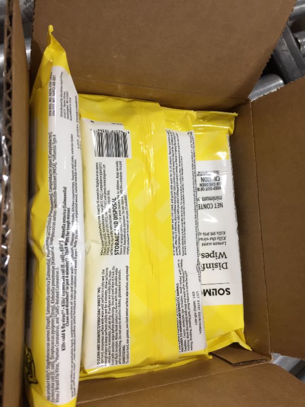 Photo 1 of 12 pack disinfecting  wipes lemon scent 