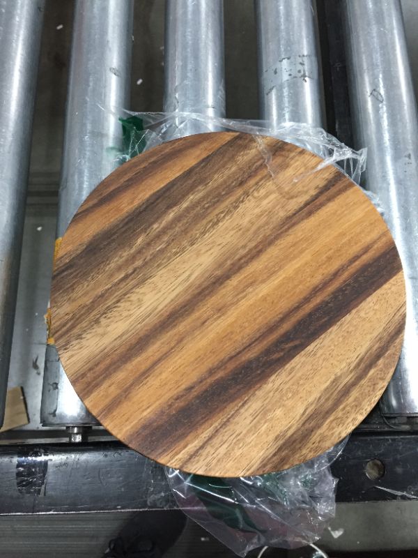 Photo 2 of Acacia Wood, 9" Round Plate for Serving 
