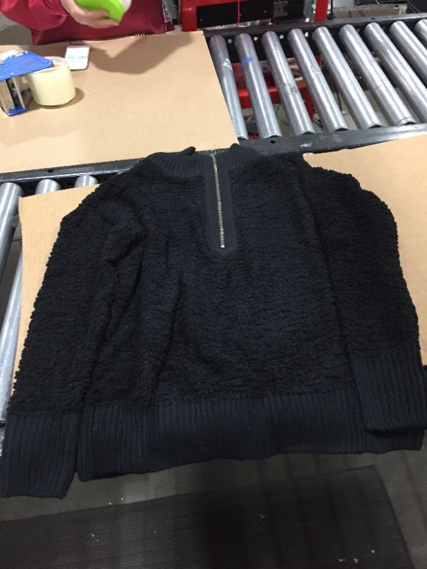 Photo 1 of black pull over sweater size L