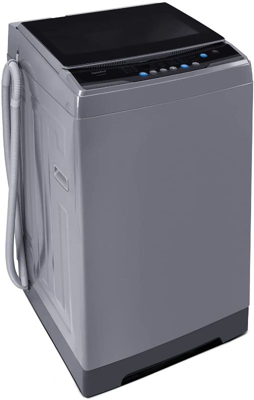 Photo 1 of COMFEE’ 1.6 Cu.ft Portable Washing Machine, 11lbs Capacity Fully Automatic Compact Washer with Wheels, 6 Wash Programs Laundry Washer with Drain Pump, Ideal for Apartments, RV, Camping, Magnetic Gray
