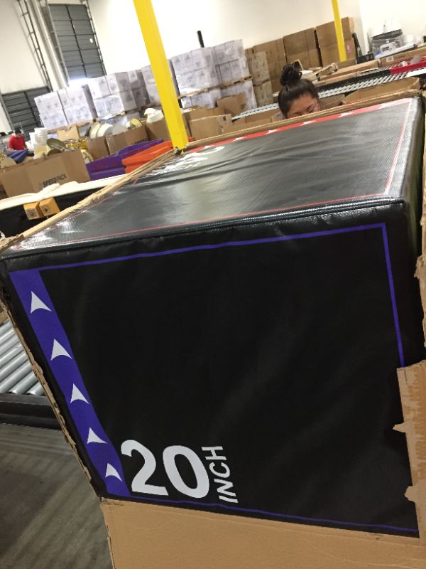 Photo 2 of BalanceFrom 3 in 1 20 Inch 24 Inch 30 Inch Foam Plyometric Box Jumping Exercise
