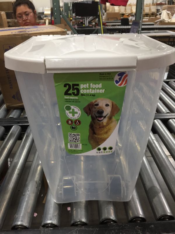 Photo 2 of Van Ness 25-Pound Food Container with Fresh-Tite Seal with Wheels
