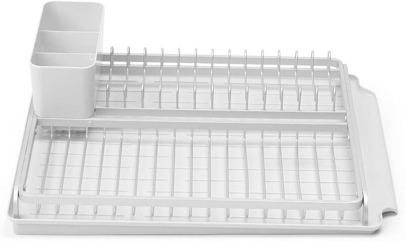 Photo 1 of Brabantia Large Dish Drying Rack, Light Gray
