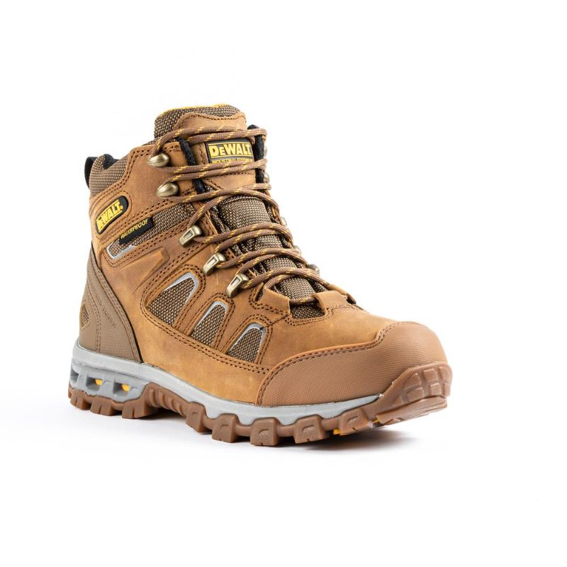 Photo 1 of DEWALT Men's Grader PT Size 11(M) Wheat Poseidon Leather/Nylon Waterproof 6" Work Boots - Soft Toe
