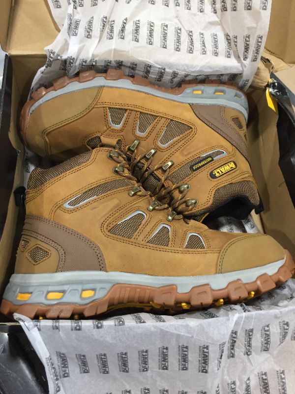 Photo 2 of DEWALT Men's Grader PT Size 11(M) Wheat Poseidon Leather/Nylon Waterproof 6" Work Boots - Soft Toe
