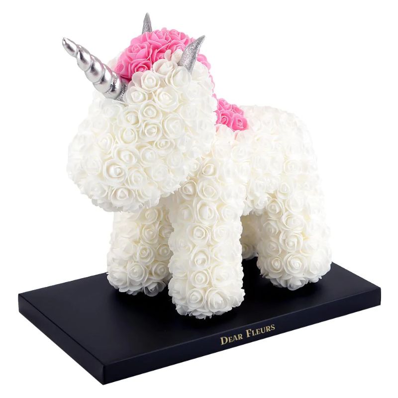 Photo 1 of Artificial White Rose Unicorn
