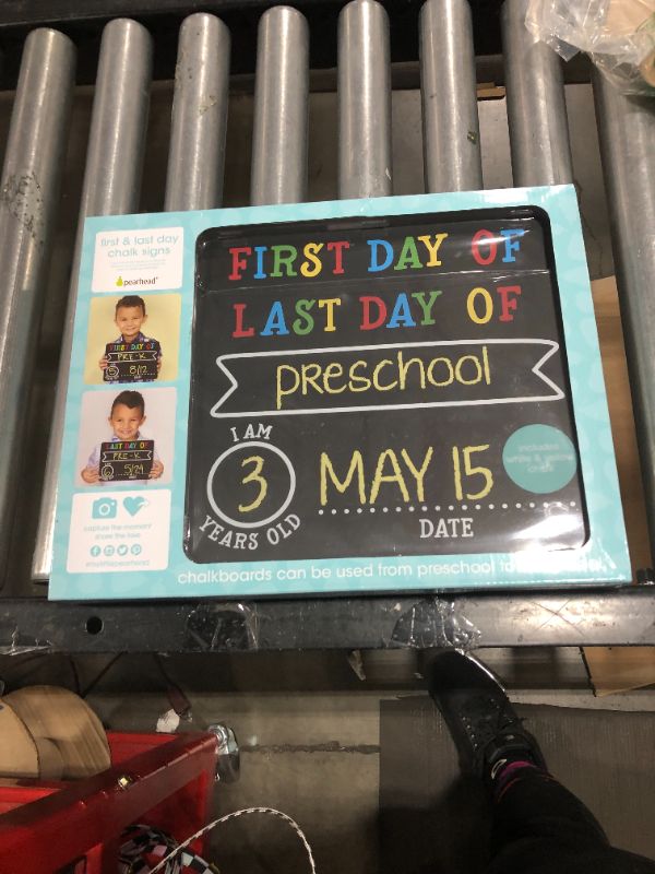 Photo 1 of First & Last day Chalk Sign