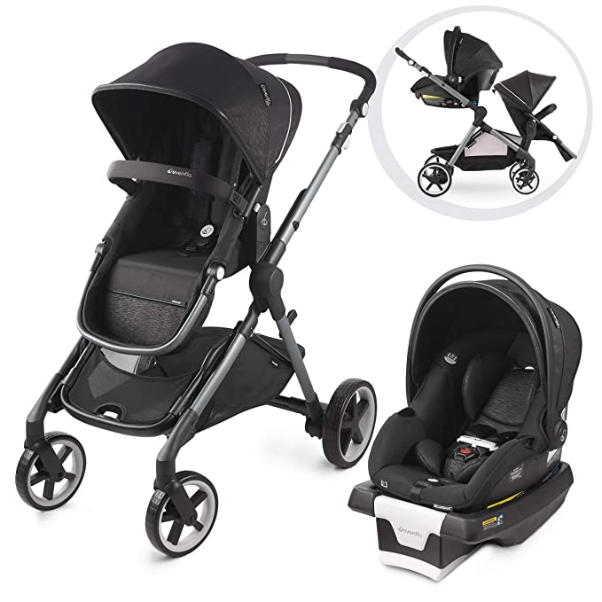 Photo 1 of Evenflo Gold Pivot Xpand Travel System Securemax Onyx, 53112310, 53112310, 53112310, 53112310
