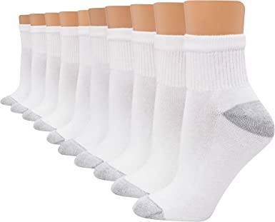 Photo 1 of Hanes Women's 10-Pair Value Pack Ankle Socks
8-12