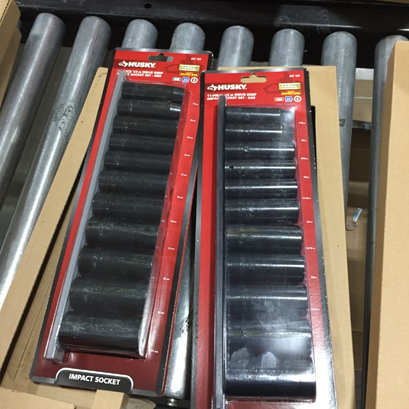Photo 2 of 1/2 in. Drive Deep SAE Impact Socket Set (11-Piece) ( 2 IN PACK)
