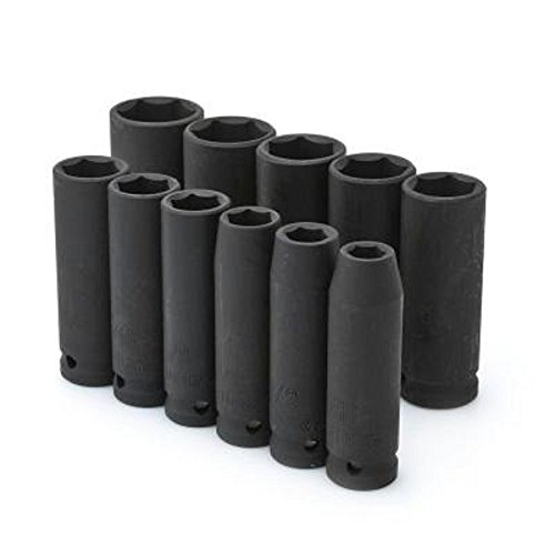 Photo 1 of 1/2 in. Drive Deep SAE Impact Socket Set (11-Piece) ( 2 IN PACK)
