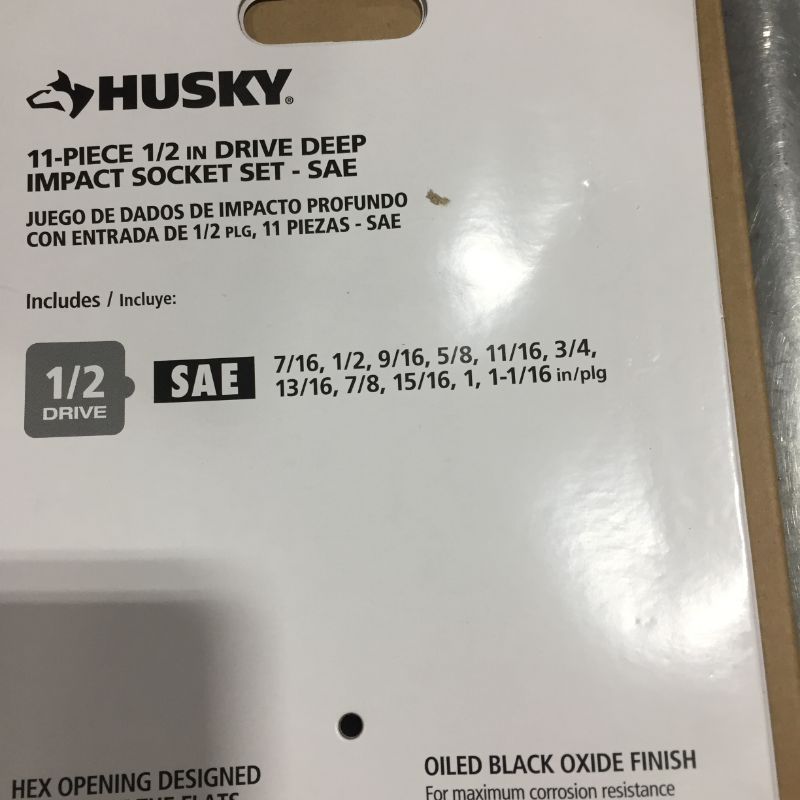Photo 1 of 1/2 in. Drive Deep SAE Impact Socket Set (11-Piece) ( 2 IN PACK)
