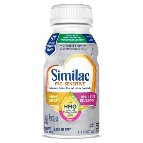 Photo 1 of Similac Pro-Sensitive Ready to Feed Infant Formula Bottle - 8 fl oz 2 PACK EXP.  MAR 1 2022