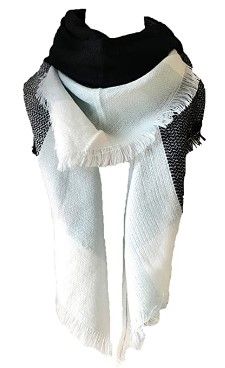 Photo 1 of Wander Agio Womens Warm Long Shawl Winter Wraps Large Scarves Knit Cashmere Feel Plaid Triangle Scarf
