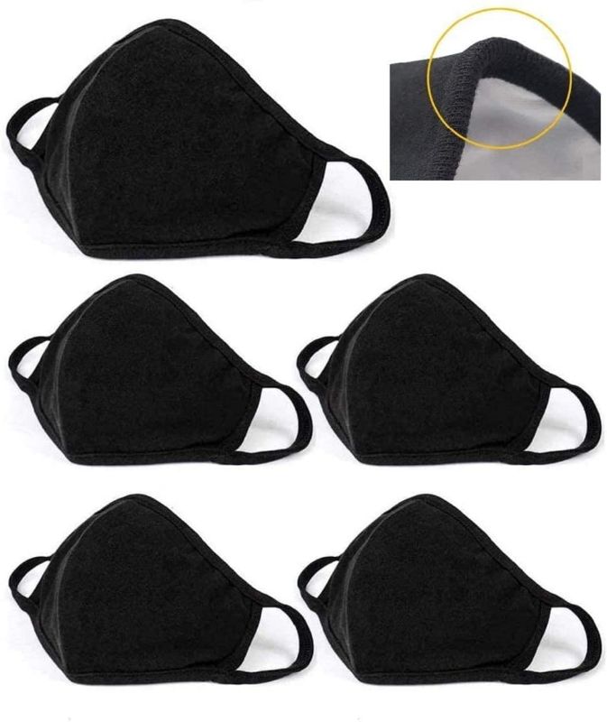 Photo 1 of WENFENG 5PCS Unisex, Washable and Reusable Face Shield with Elastic Ear Loop Anti-Dust,Facial Covering with Adjustable Nose Wire
